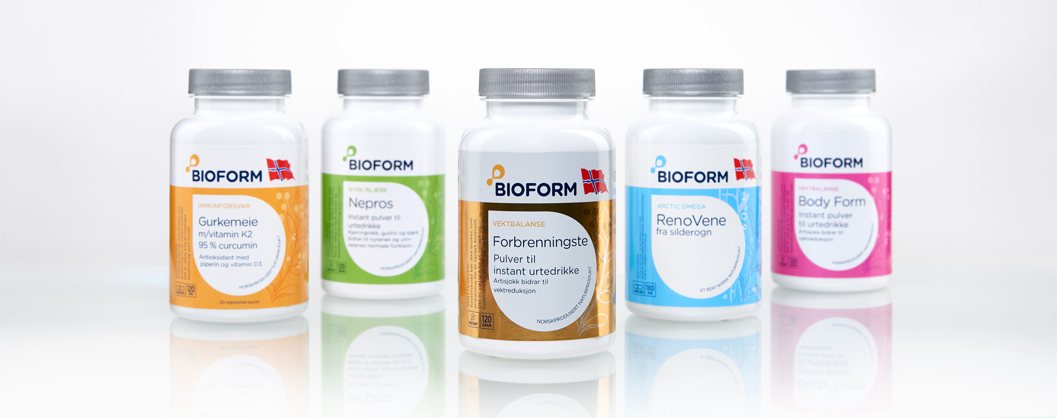 Produktfotos og packshots til Bioform kosttilskud - taget af Koldsø Fotografi